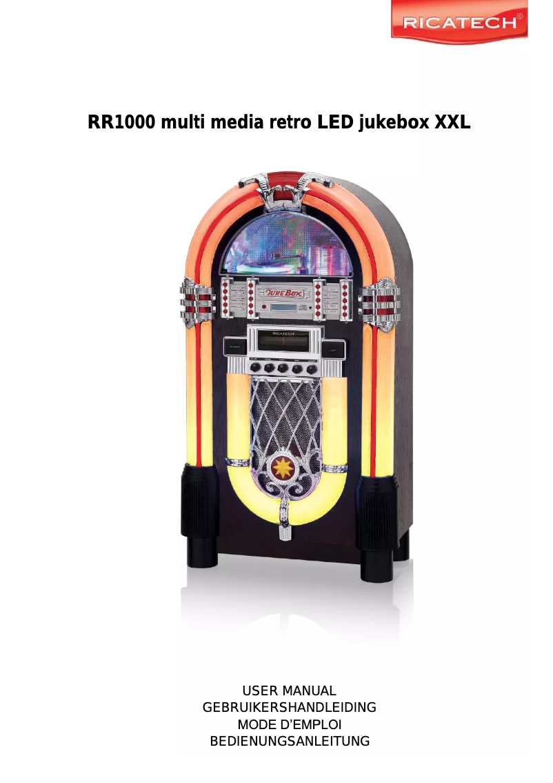 Image de la première page du manuel de l'appareil Black XL LED RR1000