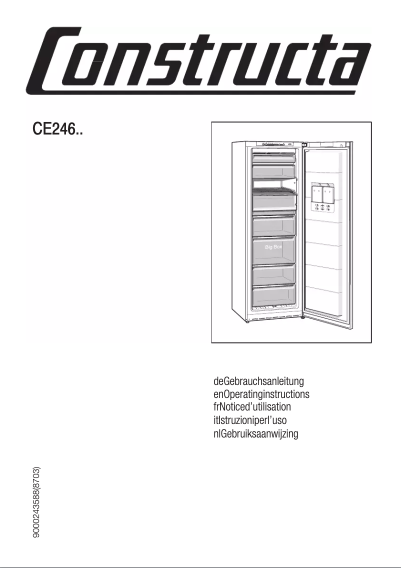 Page n°1 - Manuel utilisateur Constructa CE246N01