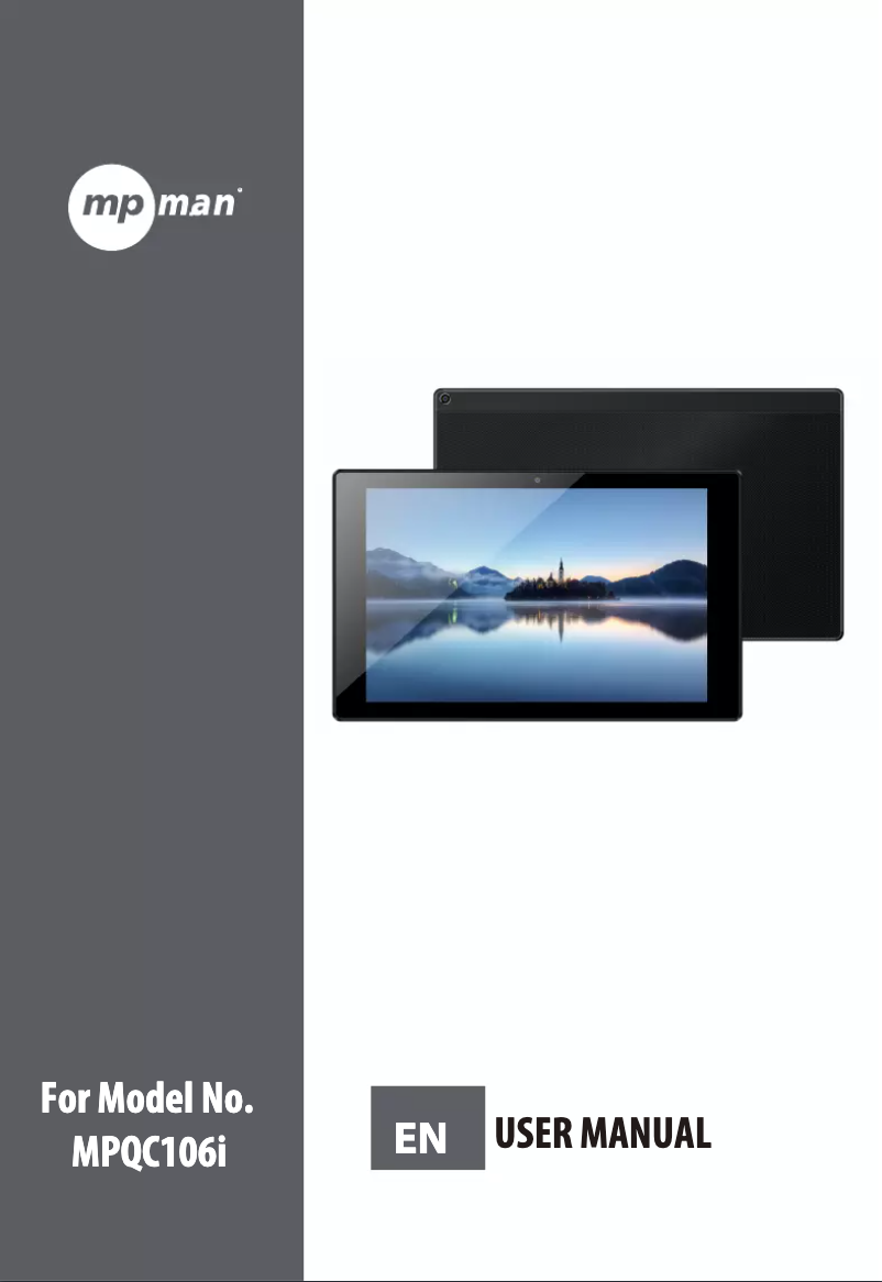 Page n°1 - Manuel utilisateur Mpman MPQC106i