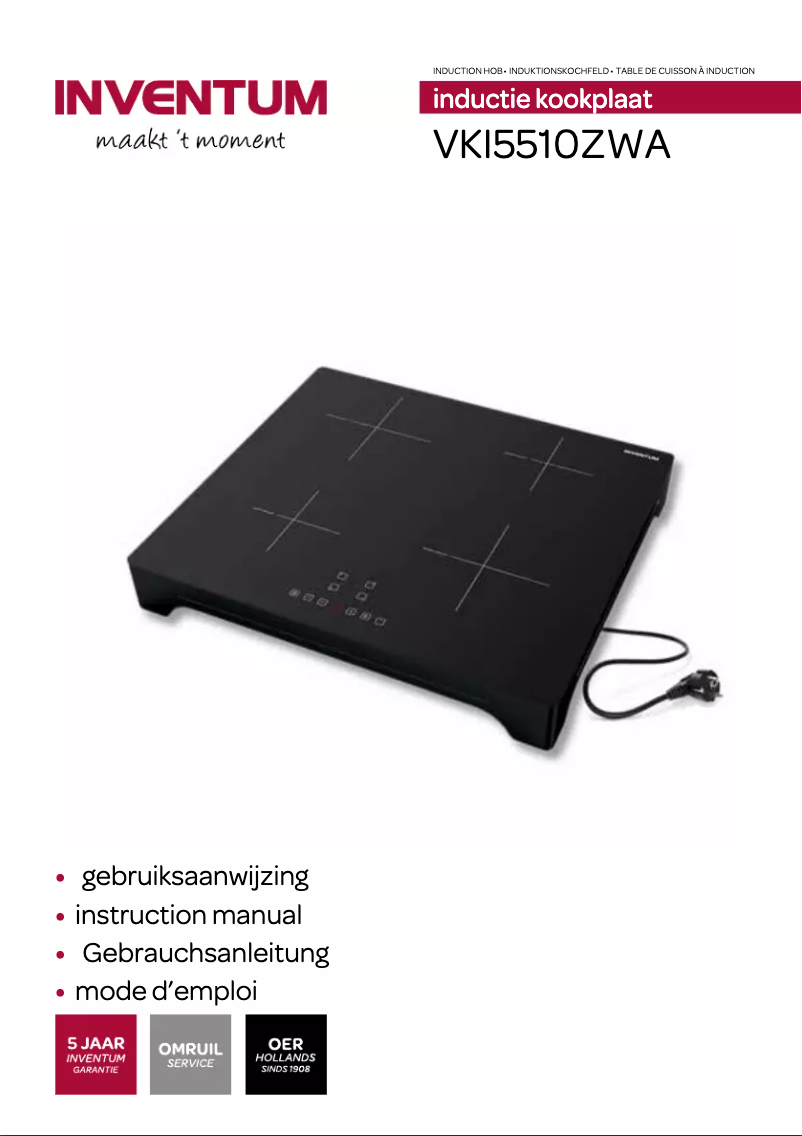 Page n°1 - Manuel utilisateur Inventum VKI5510ZWA