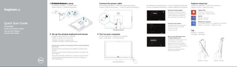Page n°1 - Guide d'installation Dell Inspiron 5348