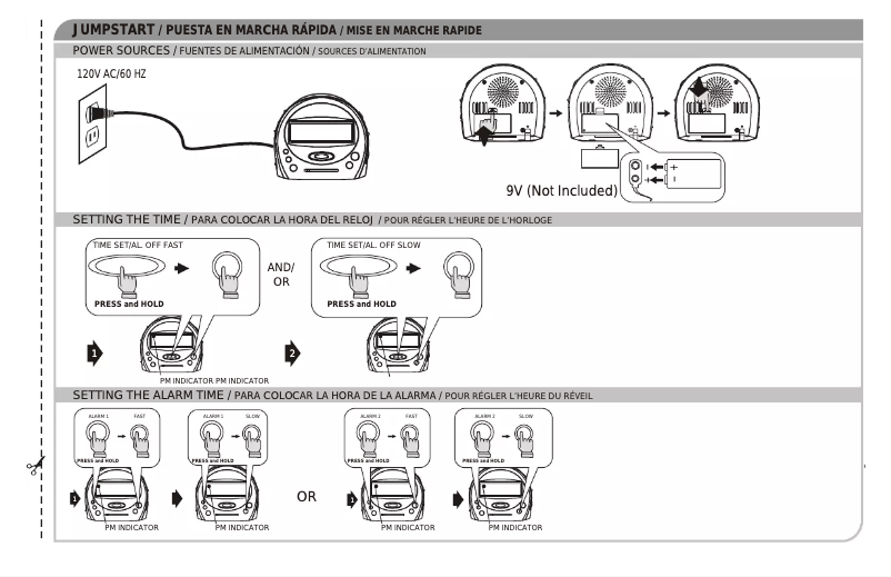 Page n°1 - Manuel utilisateur GPX CRCD3805