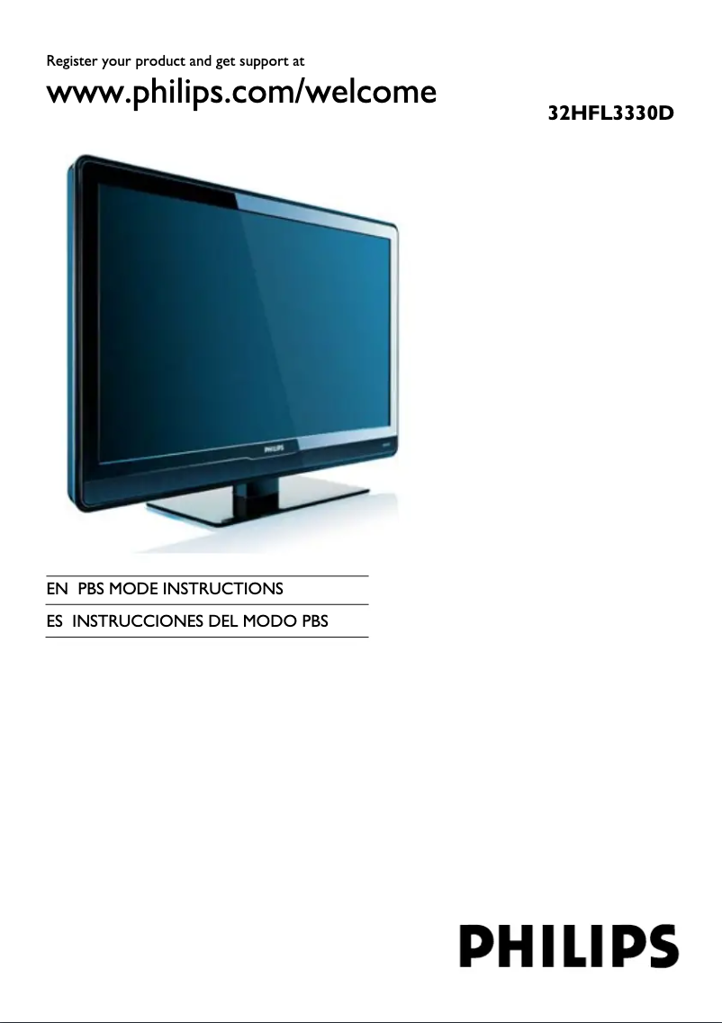 Page n°1 - Manuel utilisateur Philips 32HFL3330D