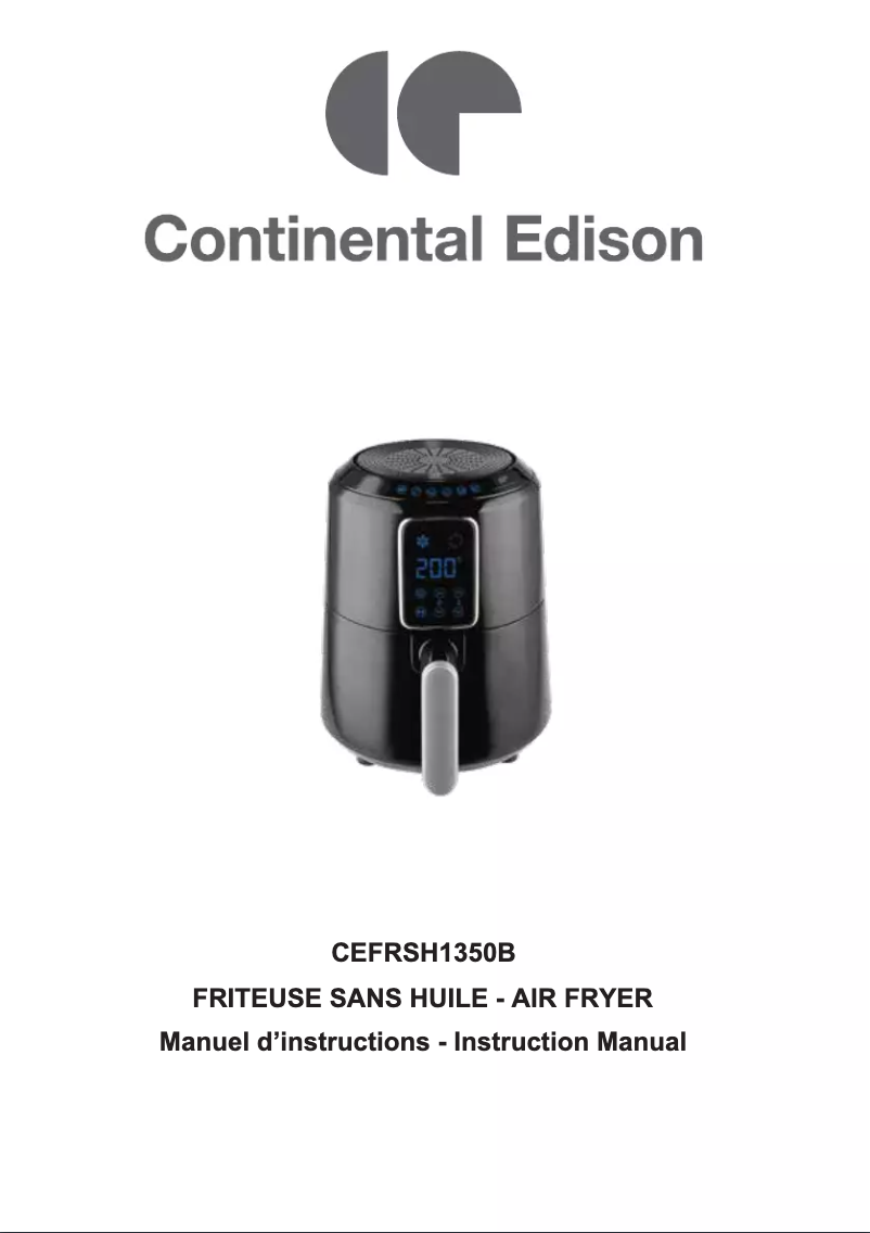 Page n°1 - Manuel utilisateur Continental Edison CEFRSH1350B