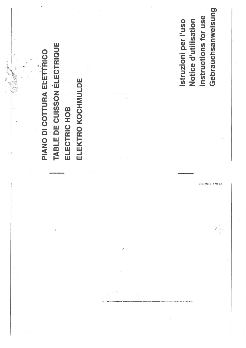 Page n°1 - Manuel utilisateur Smeg S135NEEBTF
