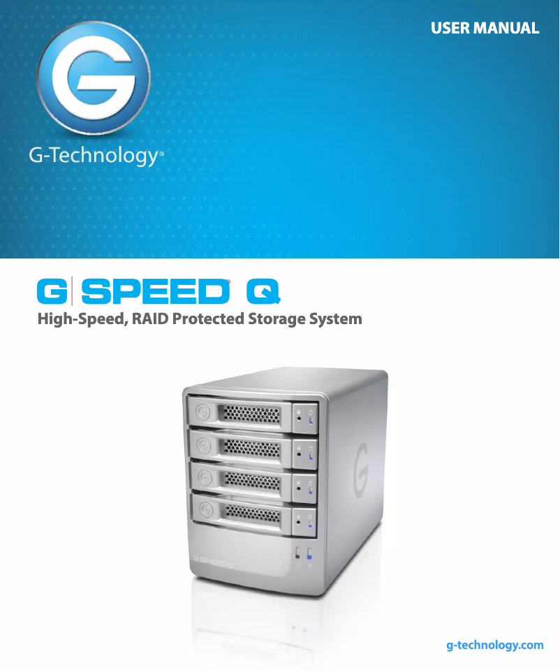 Image de la première page du manuel de l'appareil G-Speed Q