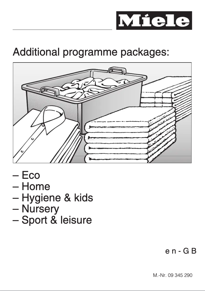 Página 1 del manual Manual de usuario Miele W 1945 WPS