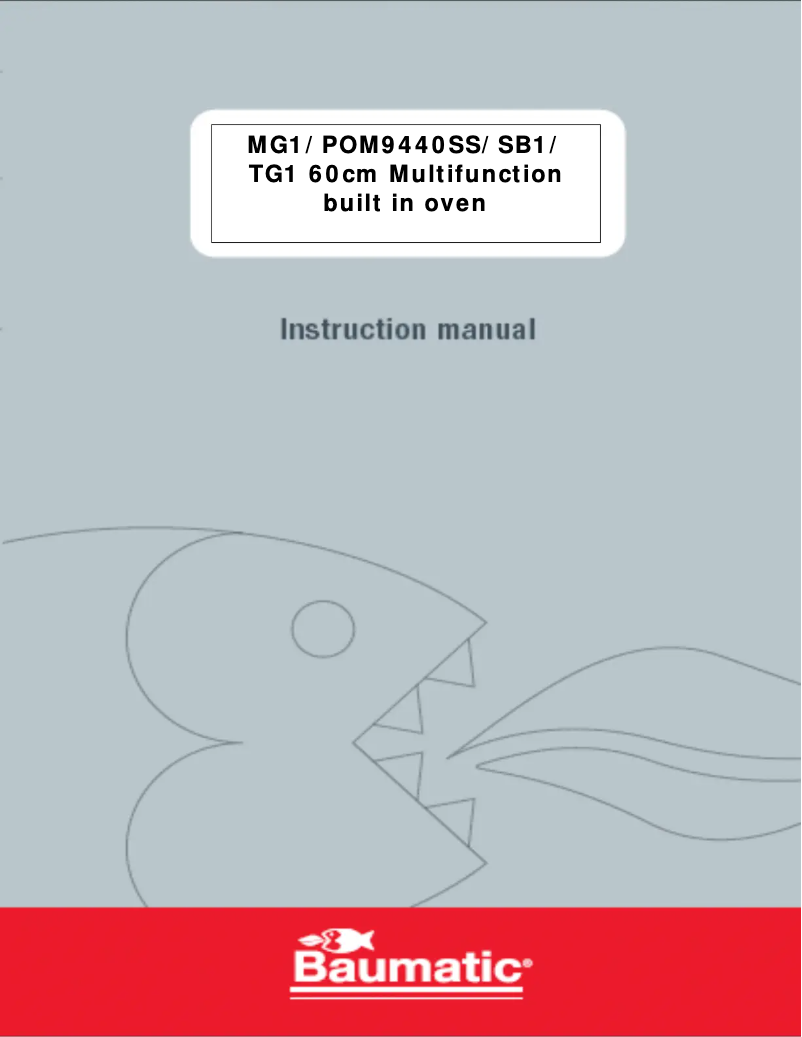 Page n°1 - Manuel utilisateur Baumatic TG1