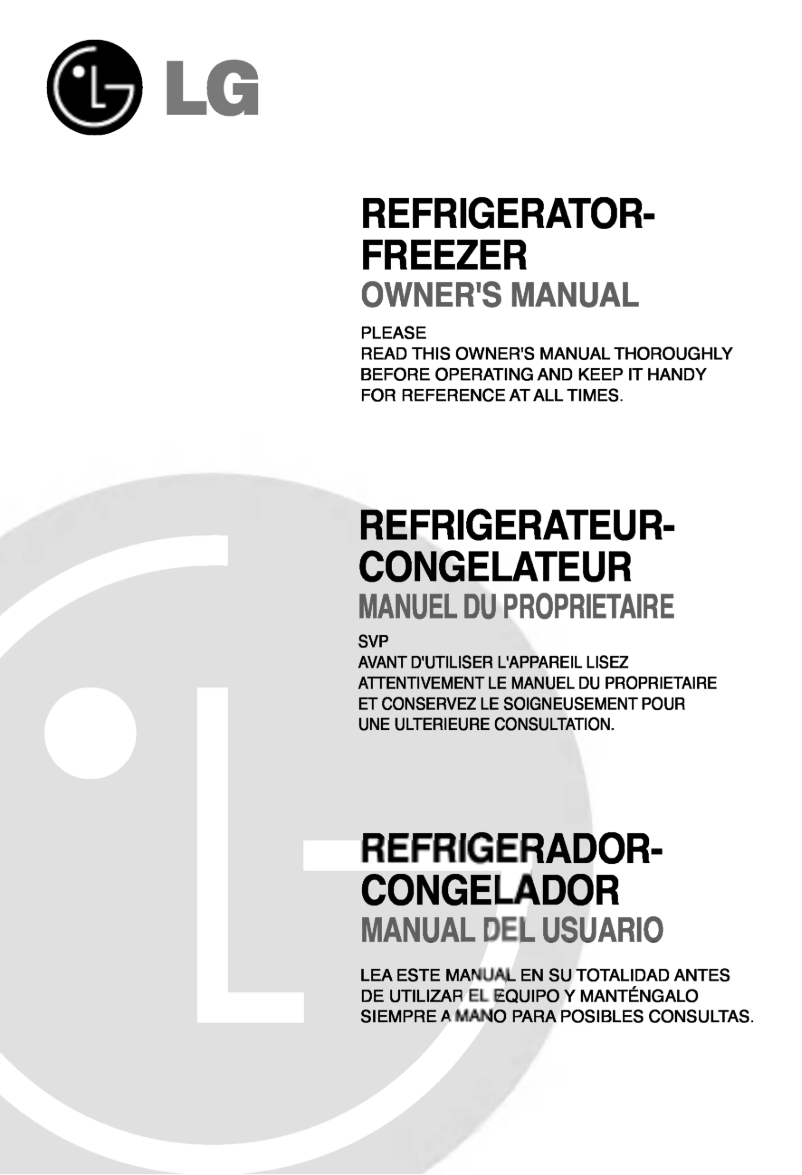 Page n°1 - Manuel utilisateur LG GR-S522ZVC