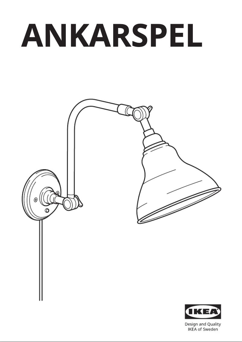 Imagen de la primera página del manual del dispositivo ANKARSPEL 604.900.86
