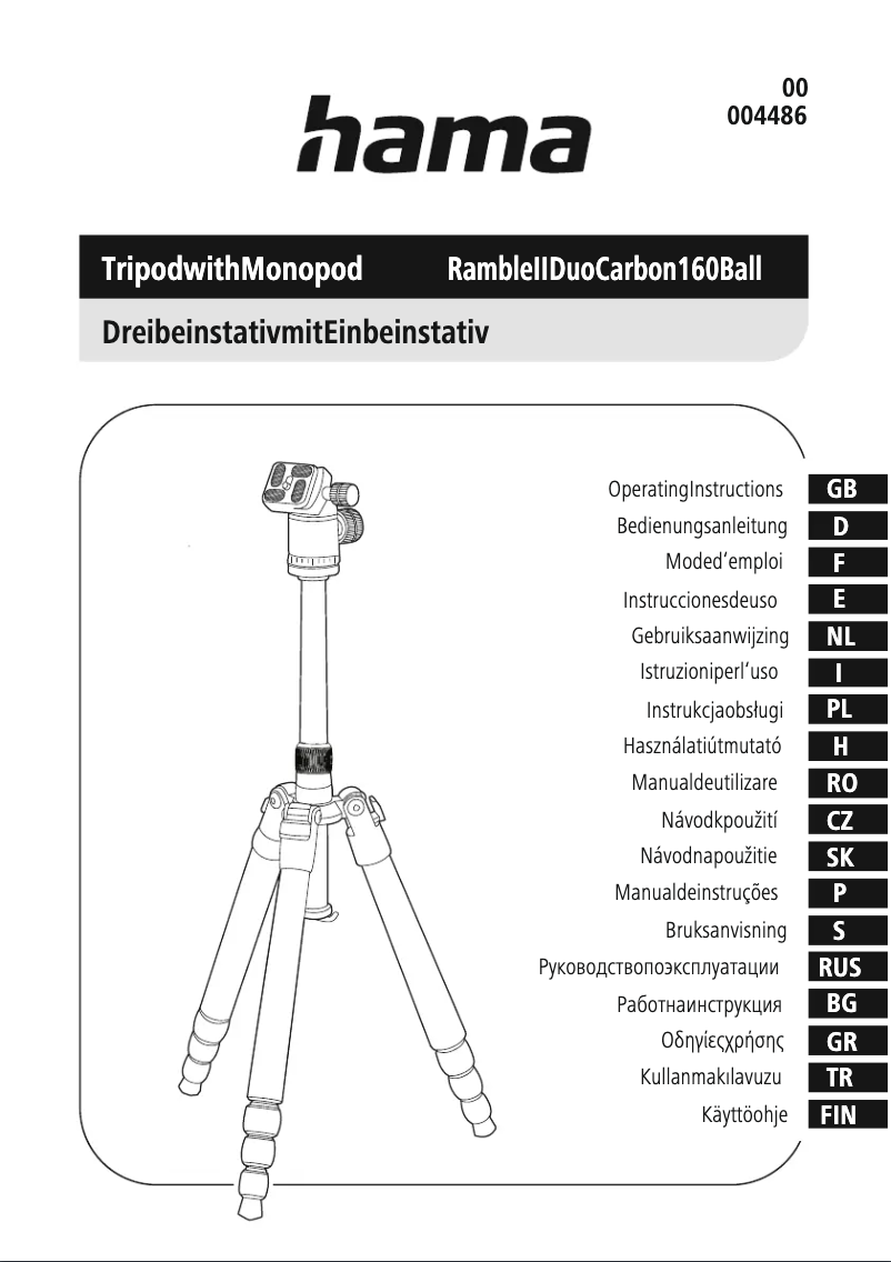 Page n°1 - Manuel utilisateur Hama Ramble II Duo Carbon 00004486