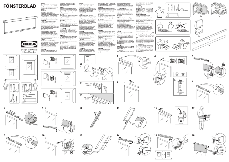 Página 1 del manual Manual de usuario Ikea FÖNSTERBLAD 205.383.92