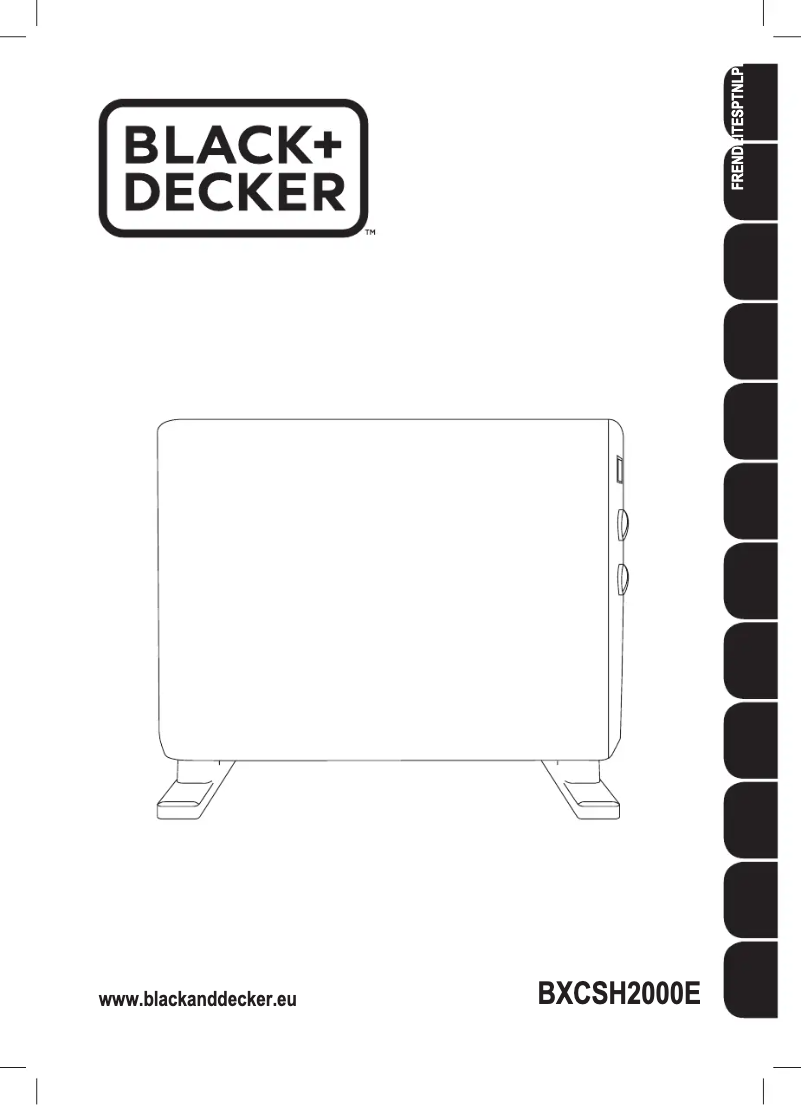Page 1 de la notice Manuel utilisateur Black & Decker BXCSH2000E
