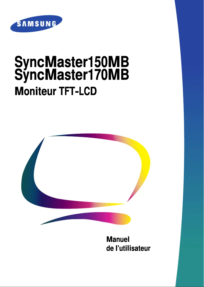 Image de la première page du manuel de l'appareil SyncMaster 170MB