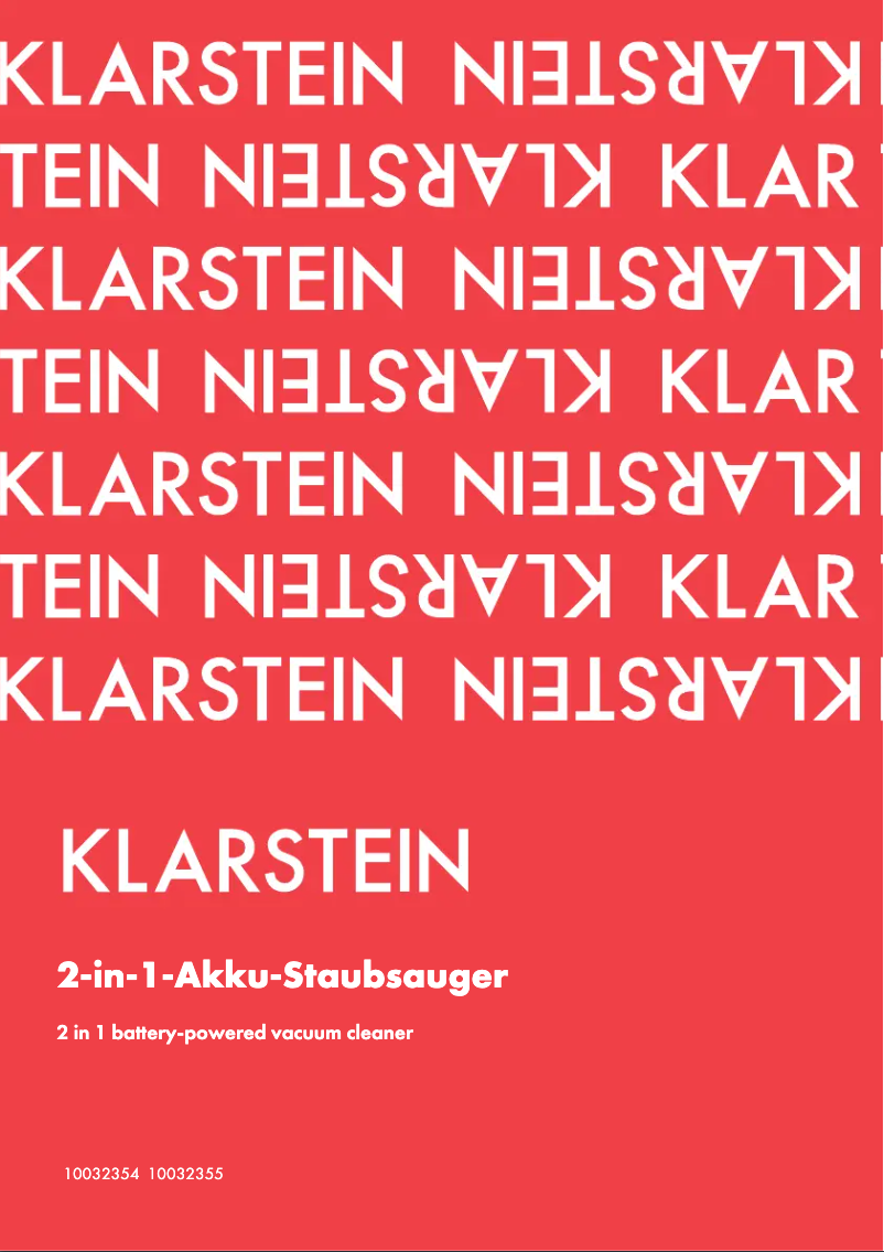 Image de la première page du manuel de l'appareil 10032354