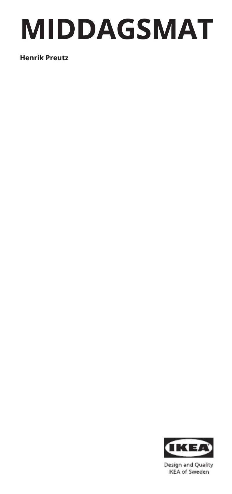 Page 1 de la notice Manuel utilisateur Ikea MIDDAGSMAT 604.637.14
