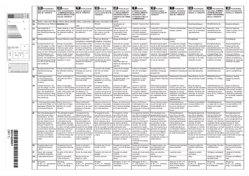 Page 1 de la notice Mode d'emploi Constructa CG4A57J5