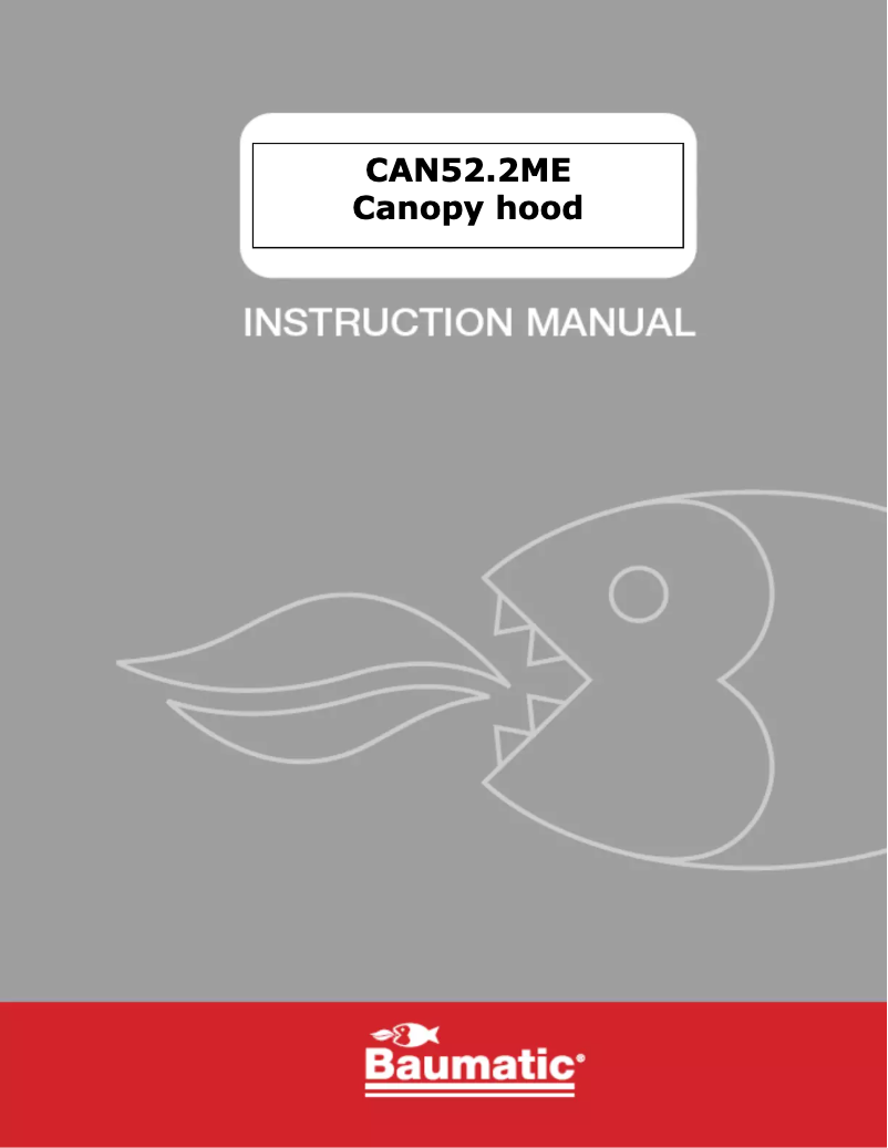 First page image of the manual for CAN52.2ME