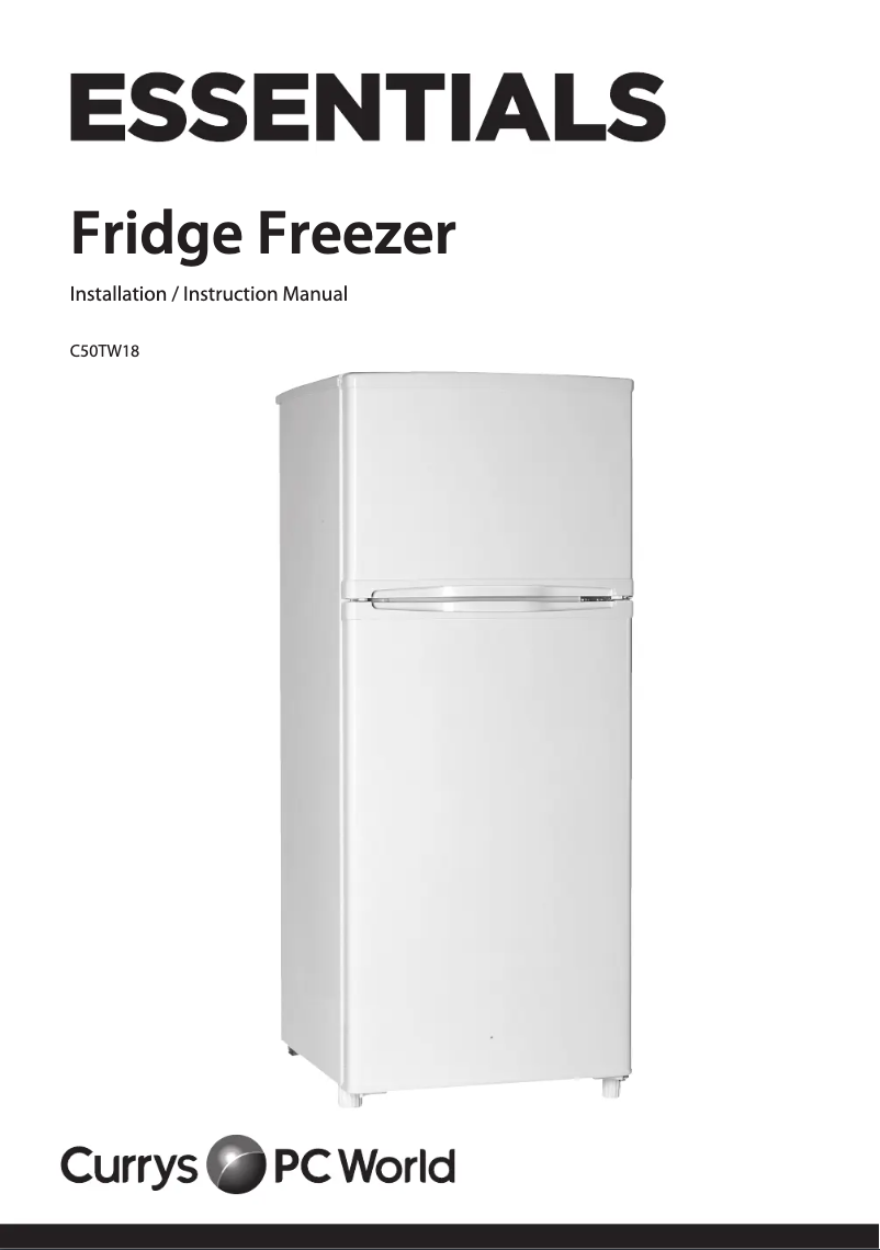 Page 1 de la notice Manuel utilisateur Currys Essentials C50TW18