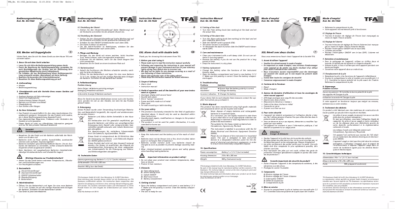 Image de la première page du manuel de l'appareil 60.1022