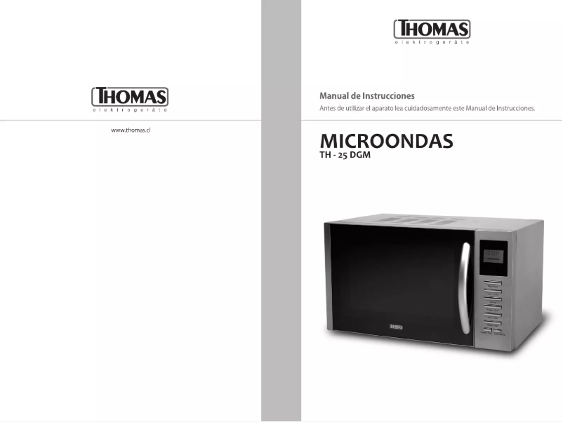 Page n°1 - Manuel utilisateur Thomas TH-25DGM
