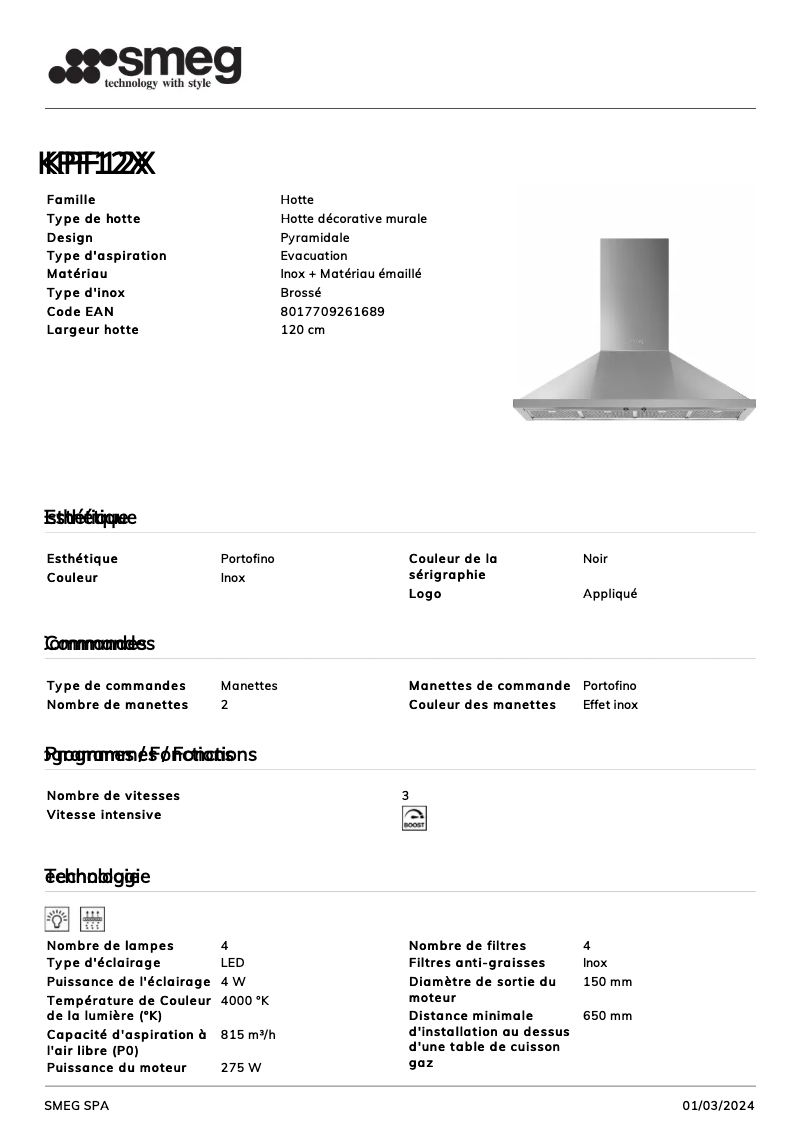 Image de la première page du manuel de l'appareil KPF12X