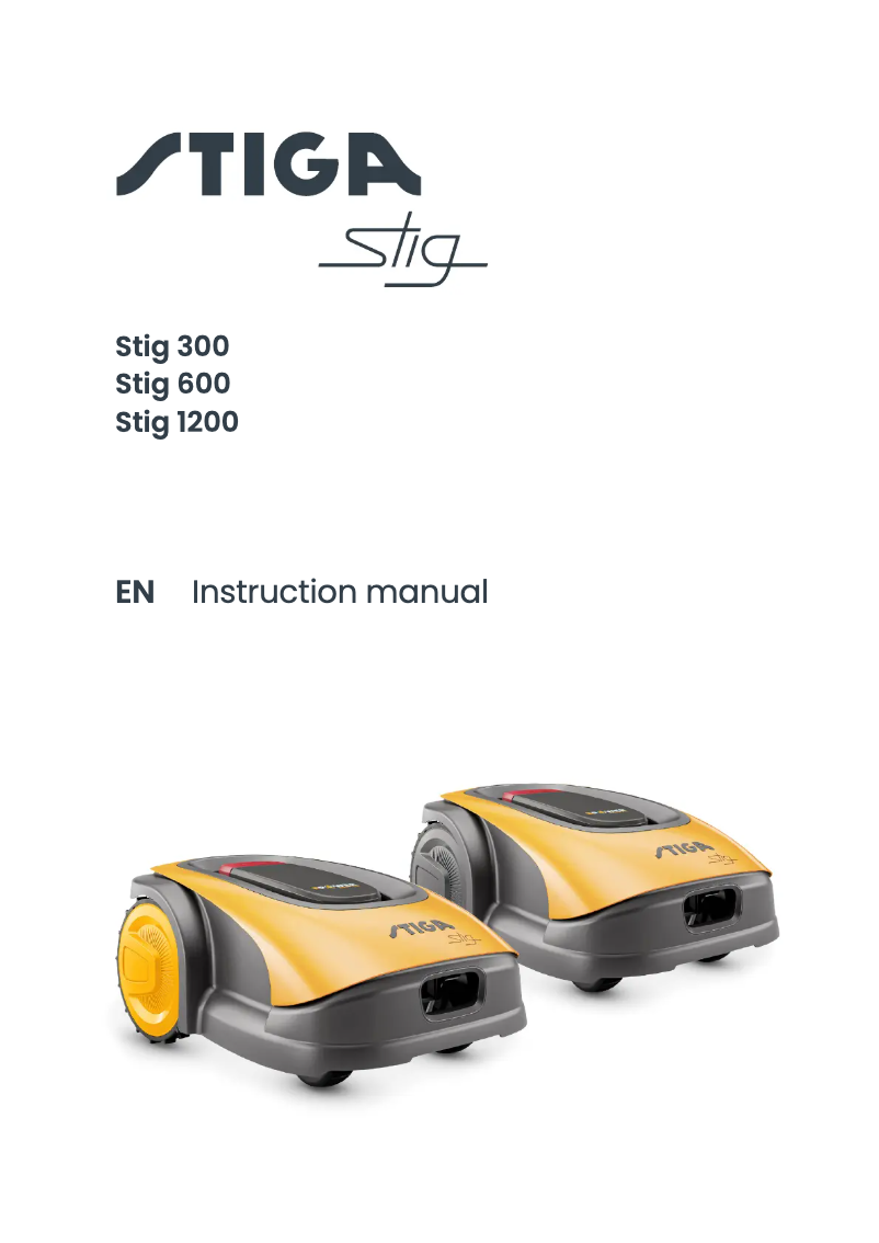 Page 1 de la notice Manuel utilisateur Stiga Stig 600