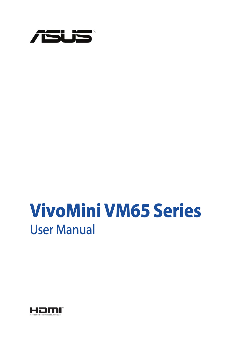 Page n°1 - Manuel utilisateur Asus VivoMini VM65