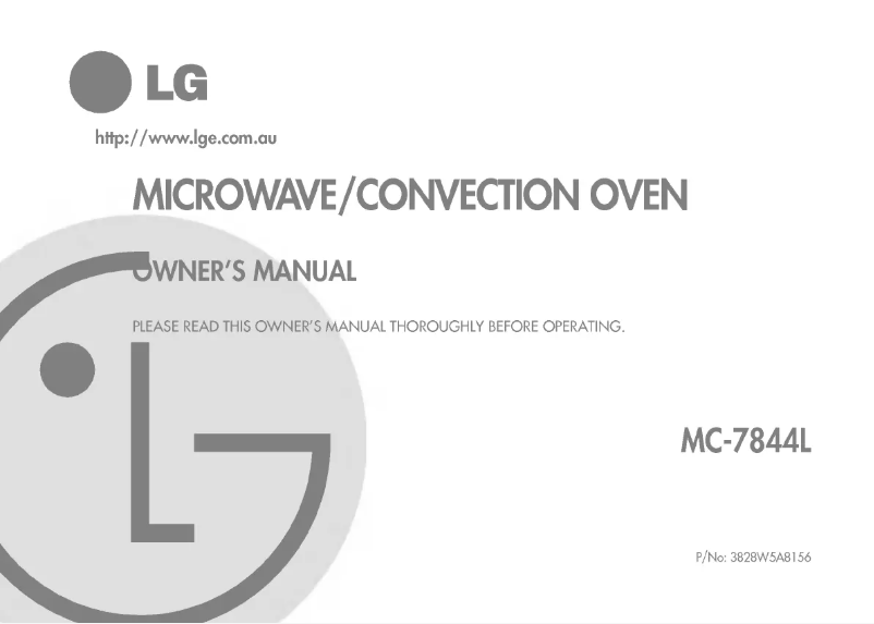 Image de la première page du manuel de l'appareil MC-7844L