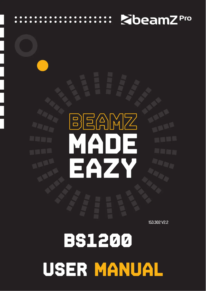 Page n°1 - Manuel utilisateur BeamZ BS1200