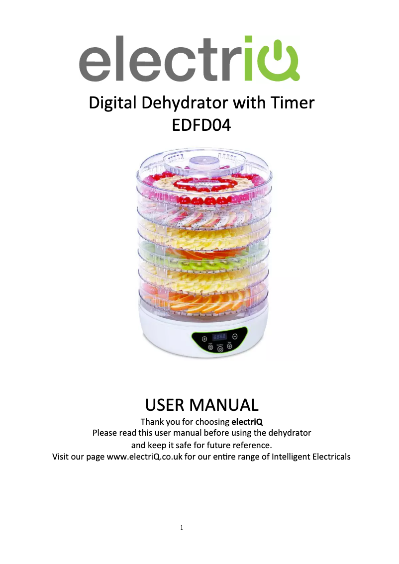 Image de la première page du manuel de l'appareil EDFD04