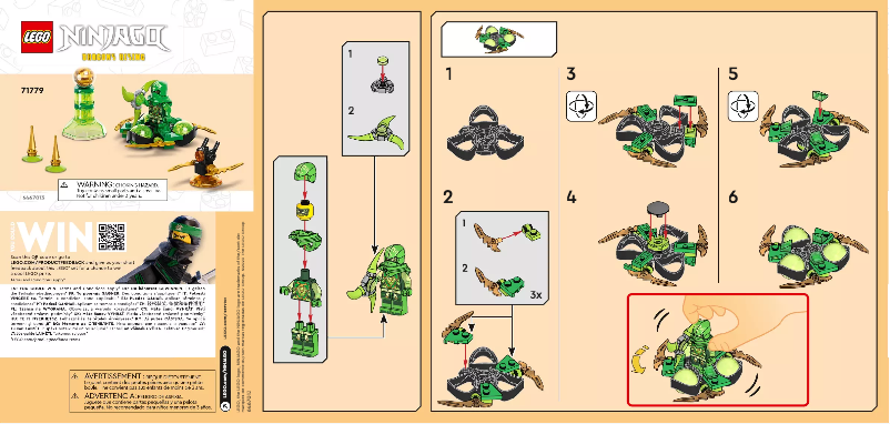 Image de la première page du manuel de l'appareil Ninjago 71779