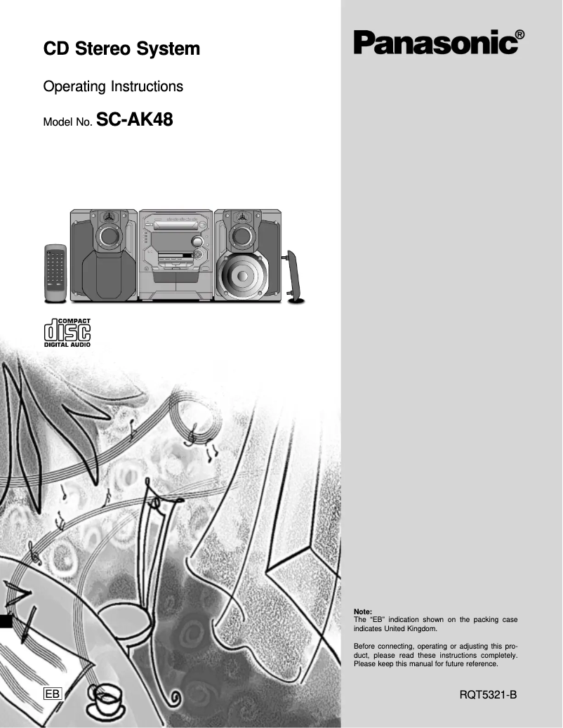 Image de la première page du manuel de l'appareil SC-AK48
