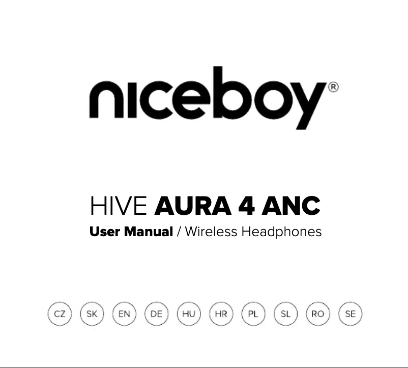 Page 1 de la notice Manuel utilisateur Niceboy HIVE AURA 4 ANC