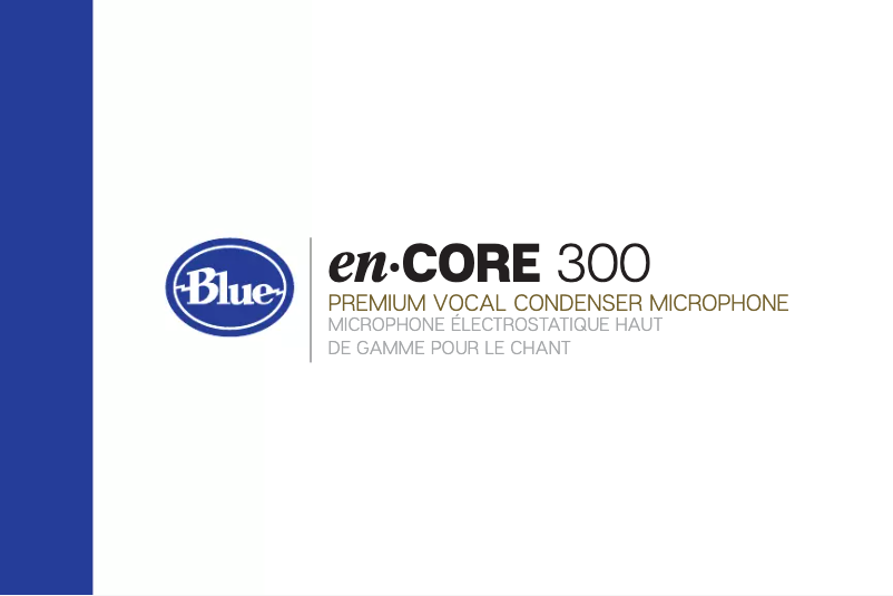 Page n°1 - Manuel utilisateur Blue enCORE 300