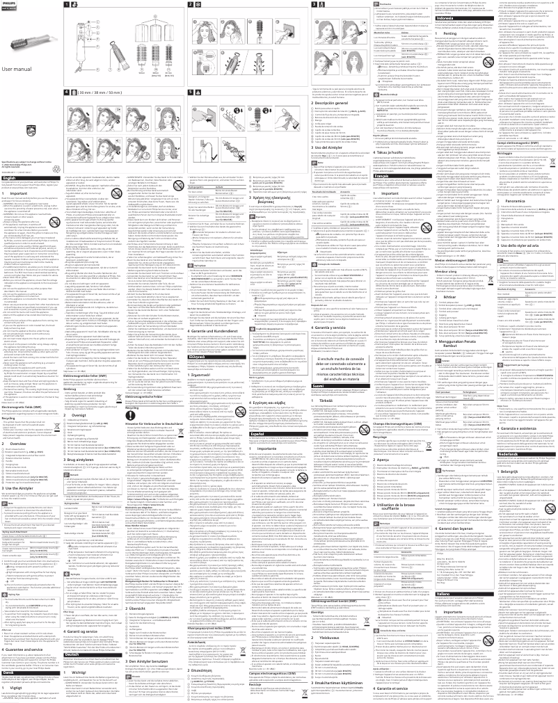 First page image of the manual for BHA710