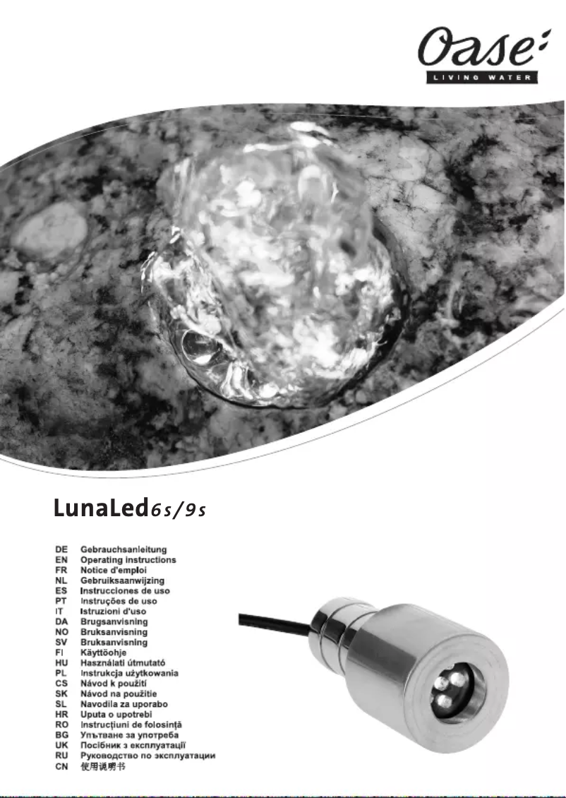 First page image of the manual for LunaLed 6s