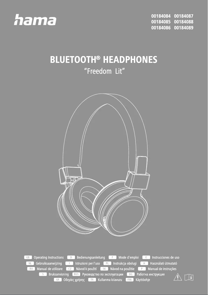 Page 1 de la notice Manuel utilisateur Hama Freedom Lit
