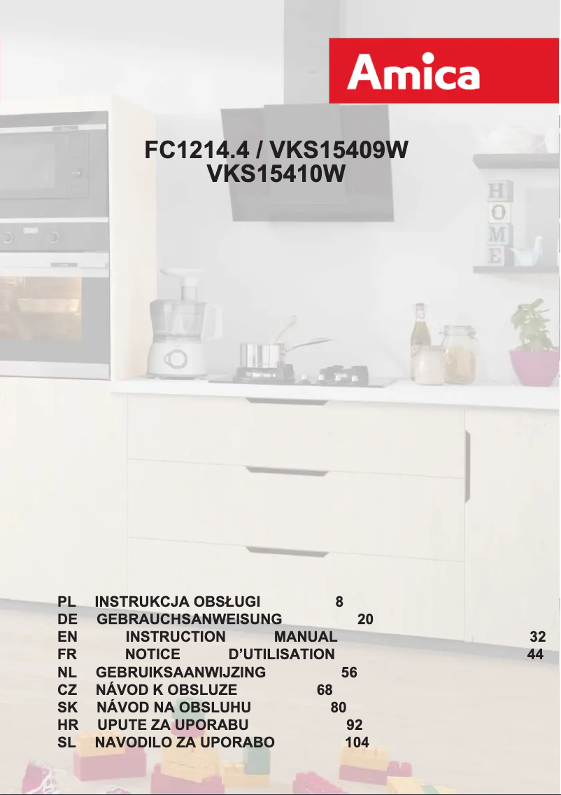 Page n°1 - Fiche technique Amica FC1214.4