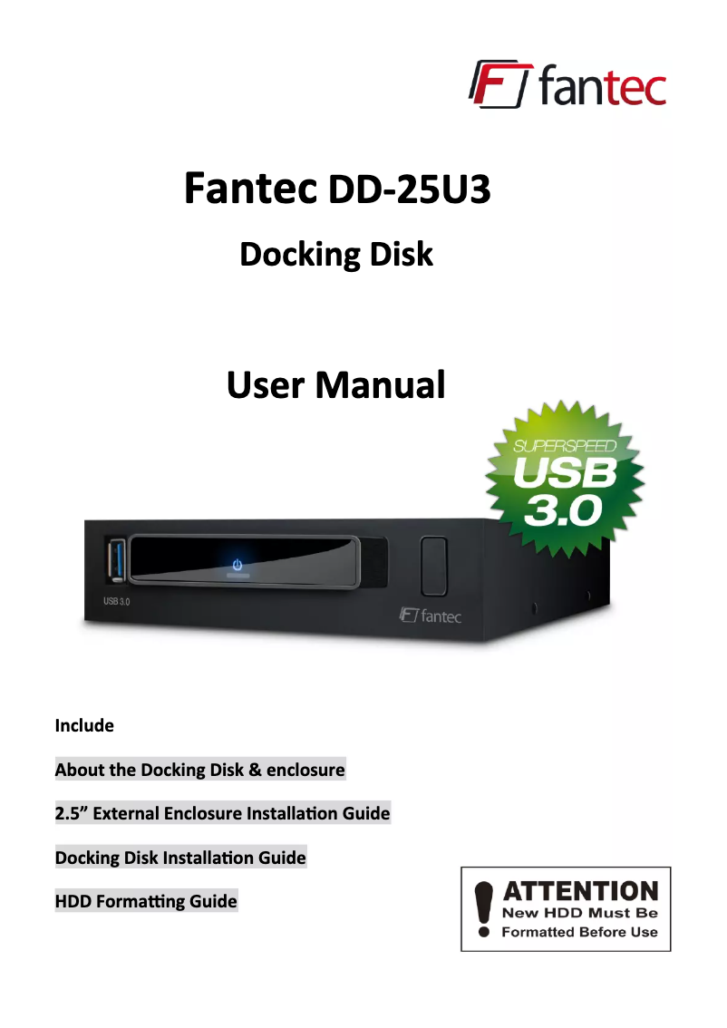 Image de la première page du manuel de l'appareil DD-25U3