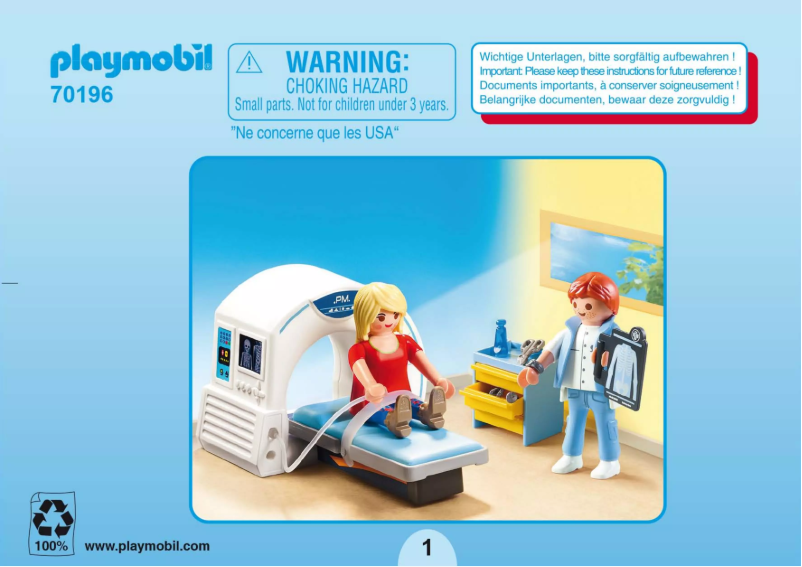 Page n°1 - Manuel utilisateur Playmobil 70196