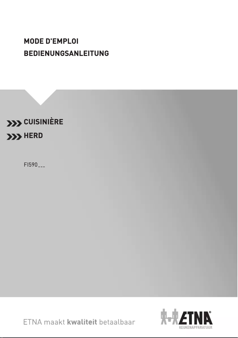 Page 1 de la notice Manuel utilisateur Etna FI590