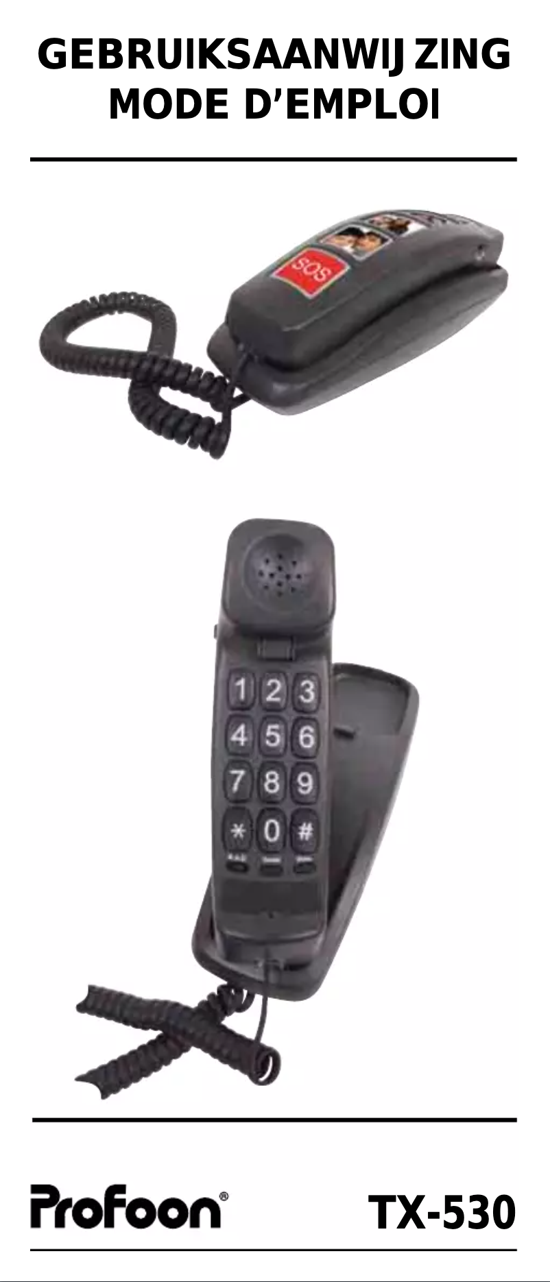 Imagen de la primera página del manual del dispositivo TX-530