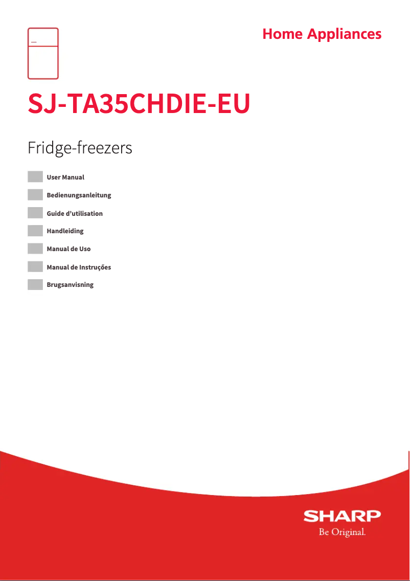 Page 1 de la notice Manuel utilisateur Sharp SJ-TA35CHDIE-EU