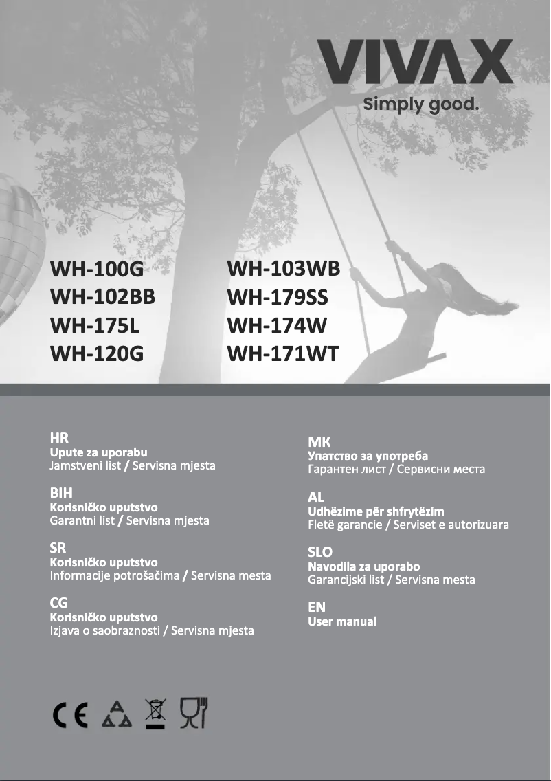 Page n°1 - Manuel utilisateur Vivax WH-179SS