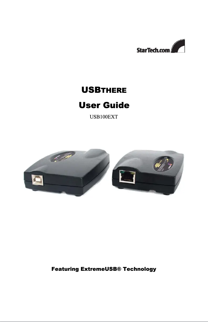 Image de la première page du manuel de l'appareil USB100EXT