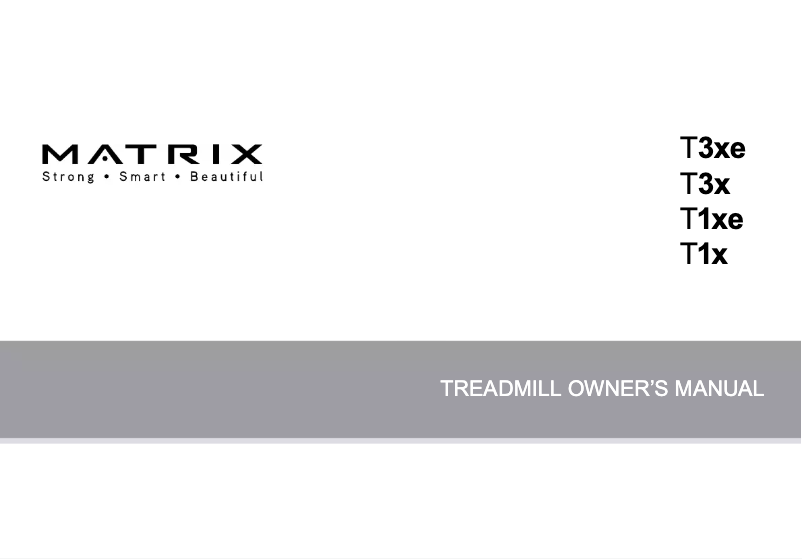 Page n°1 - Manuel utilisateur Matrix T3xe