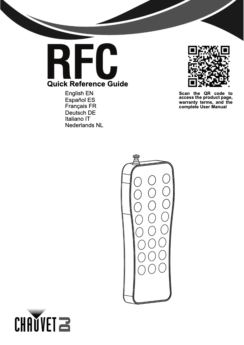Page 1 de la notice Manuel utilisateur Chauvet RFC