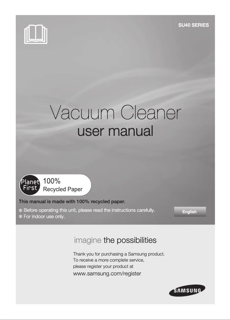 Page n°1 - Manuel utilisateur Samsung SU4080