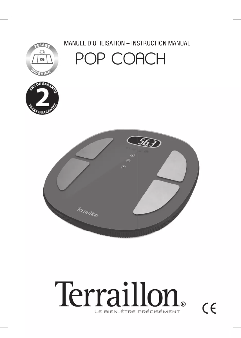 Image de la première page du manuel de l'appareil Pop Coach